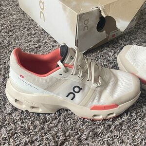 Cloudpulse Running Cream and Coral Athletic Shoes